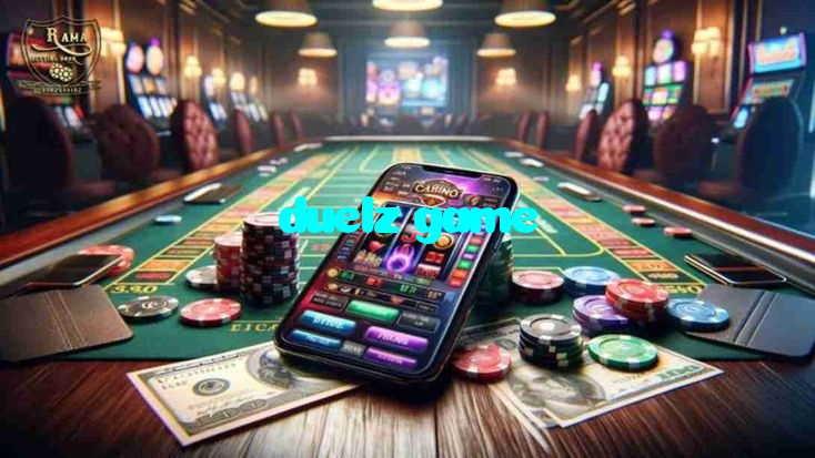 duelz game casino presented on mobile device in Pakistan with slots and live games